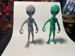 Gray/Green Alien Action Figure 4.5″ Tall! Sold Singly! Will Need To Kno Color