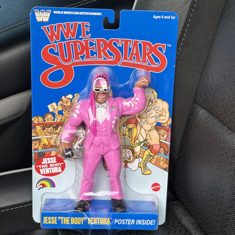 LJN WWE Superstars Series 2 Jesse The Body Ventura Blue Card Variant By Mattel