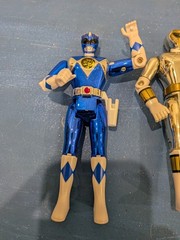 Power Rangers 1995 Action Figures Silver And Blue Rangers Bandai