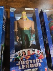 2003 Mattel DC Justice League 10” Action Figure Lot of 3 – NIB Sealed Aquaman…