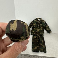 1/6 HASBRO GI JOE US ARMY 10TH MTN DIV WOODLAND CAMOUFLAGE UNIFORM & HELMET SET