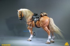 Fish Toys 1/12 Action Horse Figure Brown Statue Collectibles Ornament Accessory