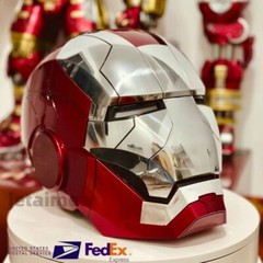1:1 AUTOKING Iron Man MK5 Helmet Wearable Mask Voice Control Cosplay Props Gift