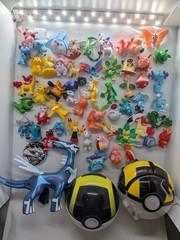 Pokemon Mini Figures Mixed Lot of 56 Miniature Toys PK China 2 Pokeballs