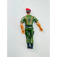 Vintage 1986 Lanard The Corps Action Figure Green Military Soldier Red Beret Toy
