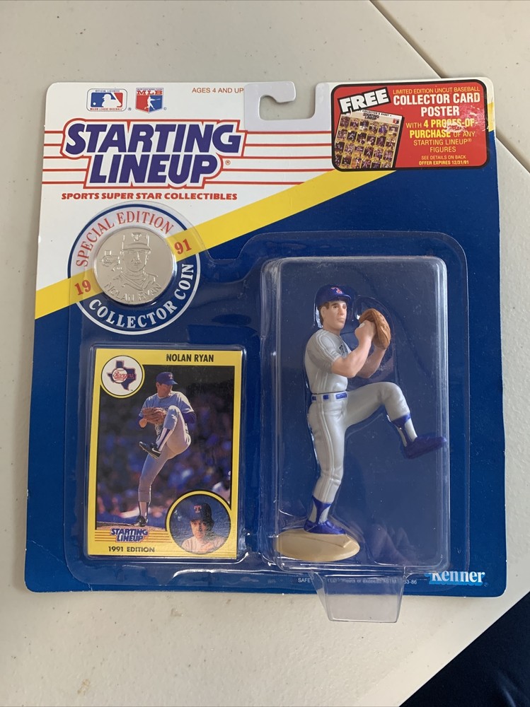 1991 MLB Starting Lineup Nolan Ryan # 34 Texas Rangers Special Edition Box 41