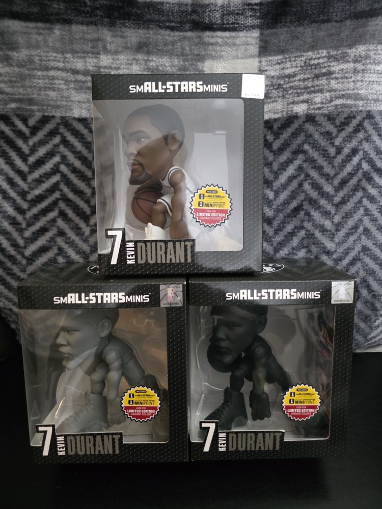 smALL-STARS Minis KEVIN DURANT 6″ Chase Variant LE Brooklyn Nets Set Of 3