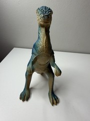 JARU Pachycephalosaurus Dinosaur Figure Blue Green Rubber Vinyl 8” #1083 Toy
