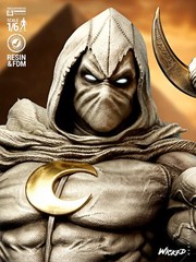 3D Printed Fan Art Moon Knight Sculpture by Wicked3d