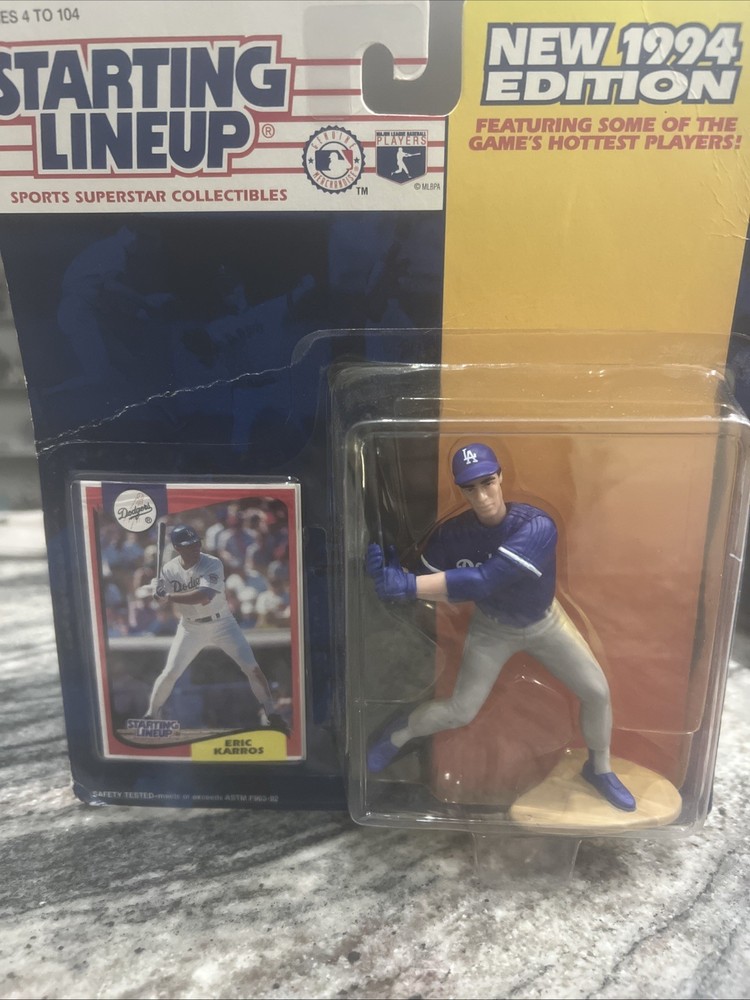 1994 STARTING LINEUP MLB ERIC KARROS LOS ANGELES DODGERS BASEBALL FIGURE NEW!