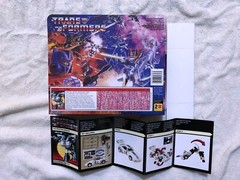 TRANSFORMERS G1 AUTOBOT JAZZ BOX, INSERTS, BUBBLE, & MANUAL NEW! ROBOT