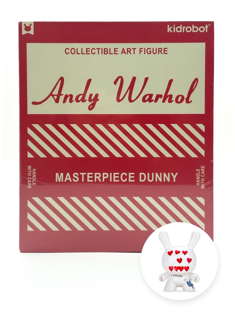 Andy Warhol x Kidrobot: I Love You So Masterpiece Dunny 8 inch *Love Museum
