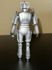 Doctor Who Cyberman Cyber Controller Figure Blue Eyes Variant Exposed Brain