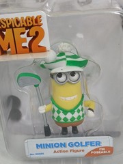 Despicable Me 2 MINION GOLFER Mini Poseable Action Figure Thinkway 2013 NEW