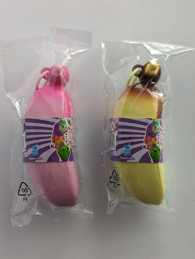 Cepia Bananas Bunch 3 Toy Mystery Figures Set of 2 Pink & Yelow Collectables New