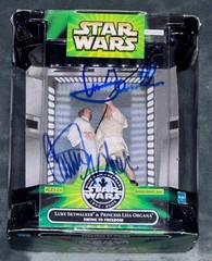 Mark Hamill & Carrie Fisher STAR WARS Hasbro Action Figure Signed Toy Auto PSA