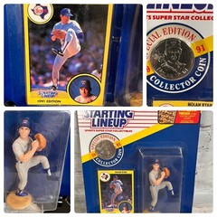 1991 MLB Starting Lineup Nolan Ryan #34 Texas Rangers Special Edition Coin Card