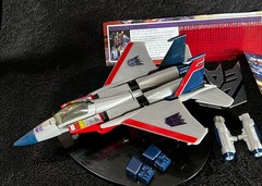G1 1984 STARSCREAM • 100% COMPLETE w/TECH SPEC • VINTAGE G1 TRANSFORMERS