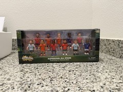 Supergoal All Stars Starting 11 Deluxe Box Soccer Figure Set, 11 Plastic, 8+