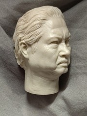Unpainted Chinese Kung Fu 1/6 Sammo Hung Kam-Bo Man Head Fit 12in Action Figure