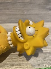 LISA SIMPSON 8″ DOLL 1990 Plush With Plastic Head Vintage Simpson Collectible