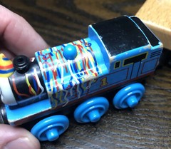 Thomas Wooden Train Happy Birtday Thomas & Cake Cargo Car Y4501 2012 Gullane