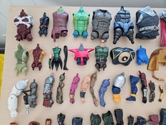 Marvel Legends DCUC BAF CNC Parts Lot of 87 No Duplicates