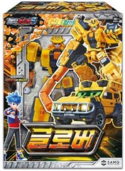 Metal Cardbot S Season2 GLOBER Transformer Robot Gold SUV Car Figure Toy 2024