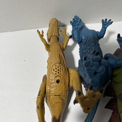 Lot Of 7 Dinosaurs = 6 Kid Galaxy Dinosaurs Poseable Action Figures 1 Unbranded