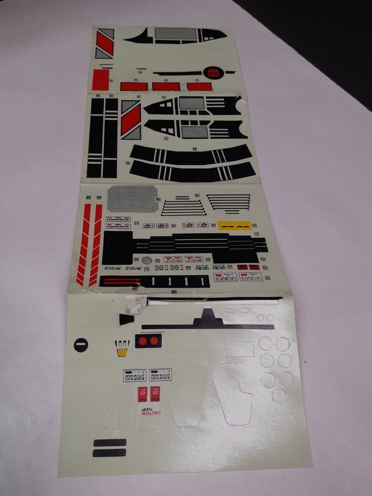 Vintage Transformers G1 Jetfire Partial Sticker Sheet Decals 1985