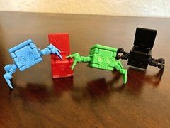 Transforming Little Cube Guy Gadget ABS 3D printed Transforming Desk Toy Fidget