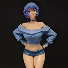 Ayanami Rei19cm Japanese Anime Girl Pvc Action Figure Toy Gk Game Statue Adult
