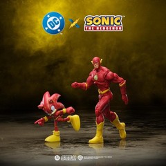 DC X Sonic Action Figure Multipack: Sonic as The Flash & The Flash – 2.5″ & 5″