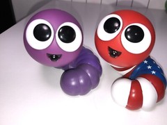 American Flag & Purple Slither.io Series 1 BONKERS Collectible Vinyl Figurine