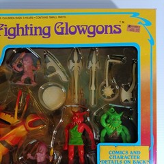 ARCO The Other World Figure Set Fighting Glowgons Bendable Posable Figures -Rare