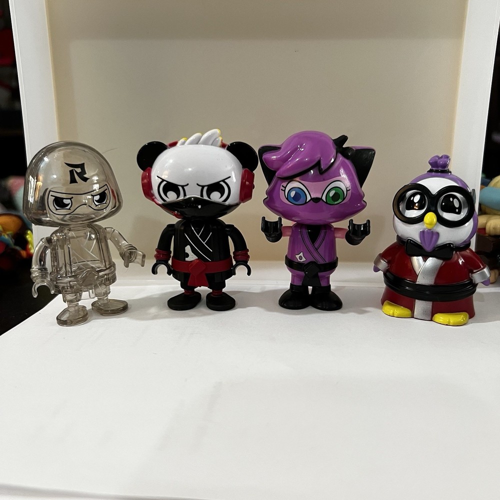 Ryan’s World Ninja Warriors Mystery Figures Lot Of 4 Different, NO Accessories