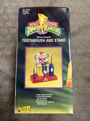 + Janex 1994 Power Rangers Battery Powered Toothbrush and Stand NIB 64220