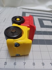 Fisher Price Little People Dump Truck Vehicle Kids Toy 2016 Mattel Red Yellow