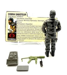 1984 GI JOE Cobra FIREFLY v1 w/ File Card Hasbro ARAH Vintage Nice
