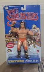 WWE LJN MATTEL SUPERSTARS ULTIMATE WARRIOR 8″ ACTION FIGURE BLUE LIGHT CREASE