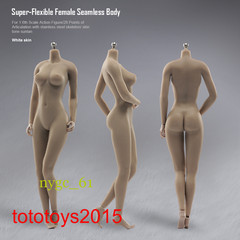 1/6 Suntan/Pale Super Flexible Large Bust Seamless Female Figure Body Model Toys