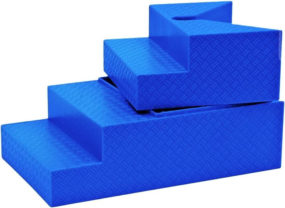 Deluxe Blue Breakable Ring Stairs For WWE & AEW Wrestling Action Figure Rings