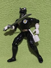 2001 Power Rangers Wild Force 5″ Beasts Squadron Black Wild Force Ranger Figure