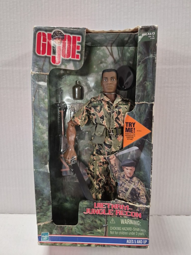 GI Joe Vietnam Jungle Recon Machete Chopping Action Hasbro 1999 See BOX