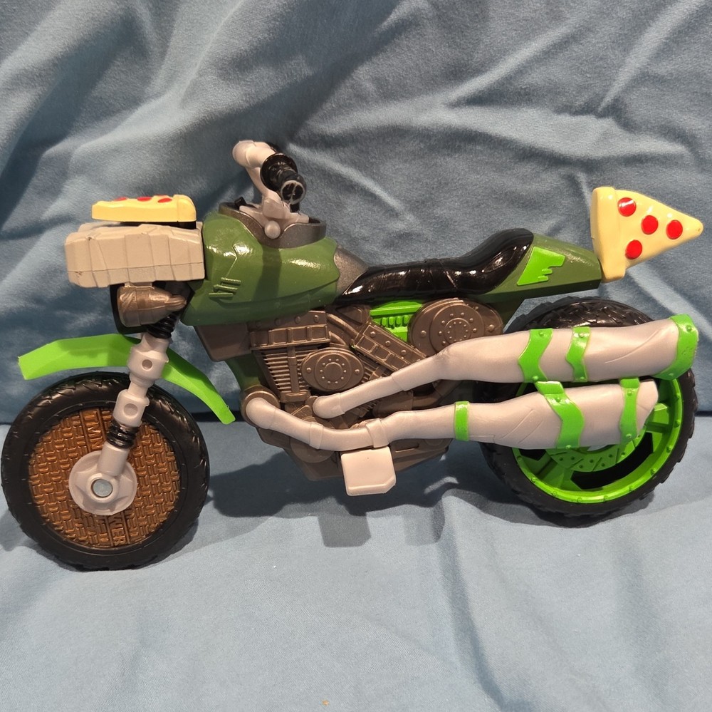 Action Figure Motorbike Vehicle Accessory Plastic Toy Green Gray Black
