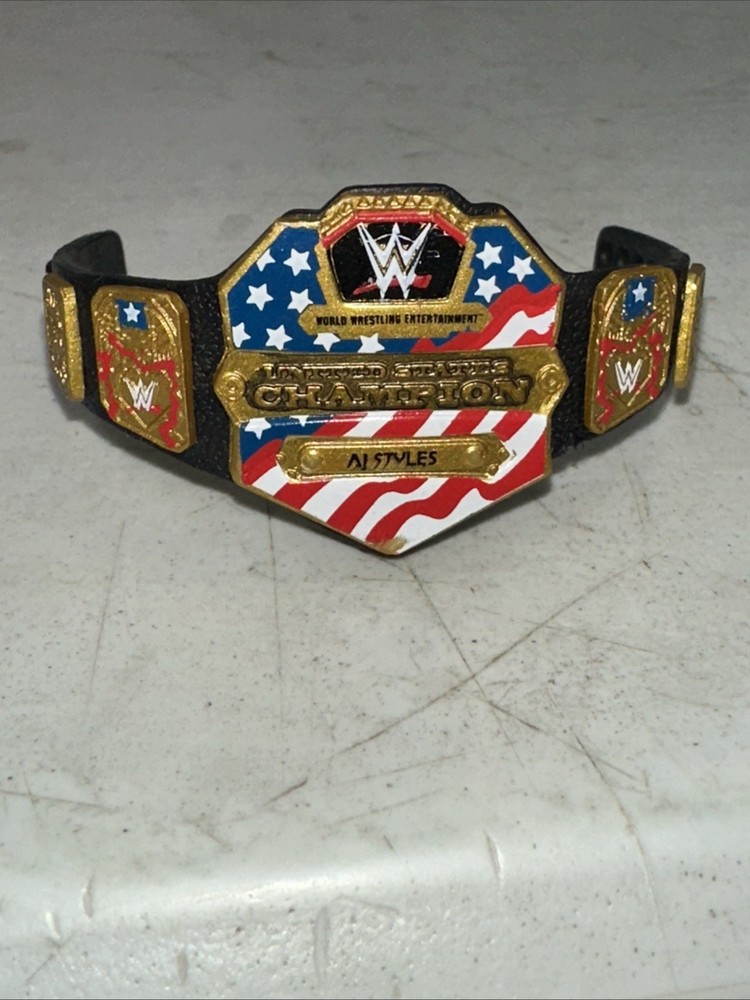 Mattel 2011 WWE Elite AJ Styles United States Champion Belt Wrestling Figure