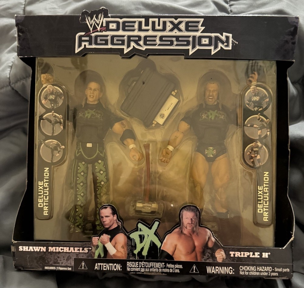 2006 WWE Jakks Pacific Deluxe Aggression DX: Shawn Michaels & Triple H EXCLUSIVE
