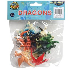 U.S. Toy Assorted Color and Design Mini Dragon Action Figures (12), 36 months…