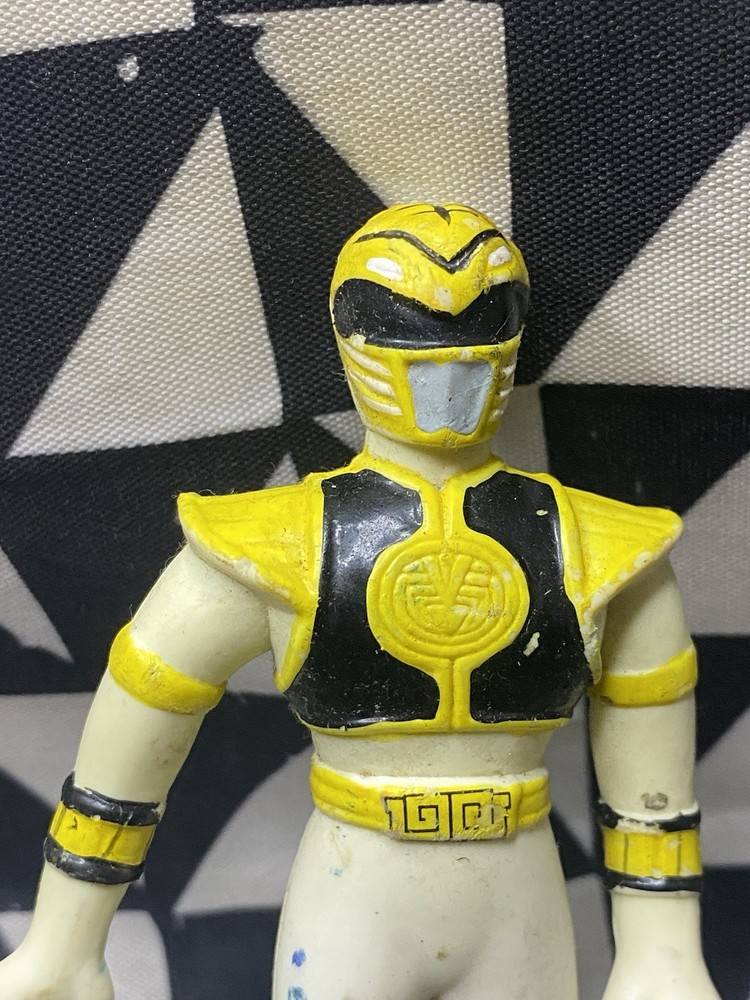1994 POWER RANGERS White Ranger AF Bendable Rubber Bend-Em Jason David Frank VTG