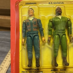 VTG 1983 The A-Team Soldiers of Fortune Figure 4 Pack Galoob In Factory PKG-open